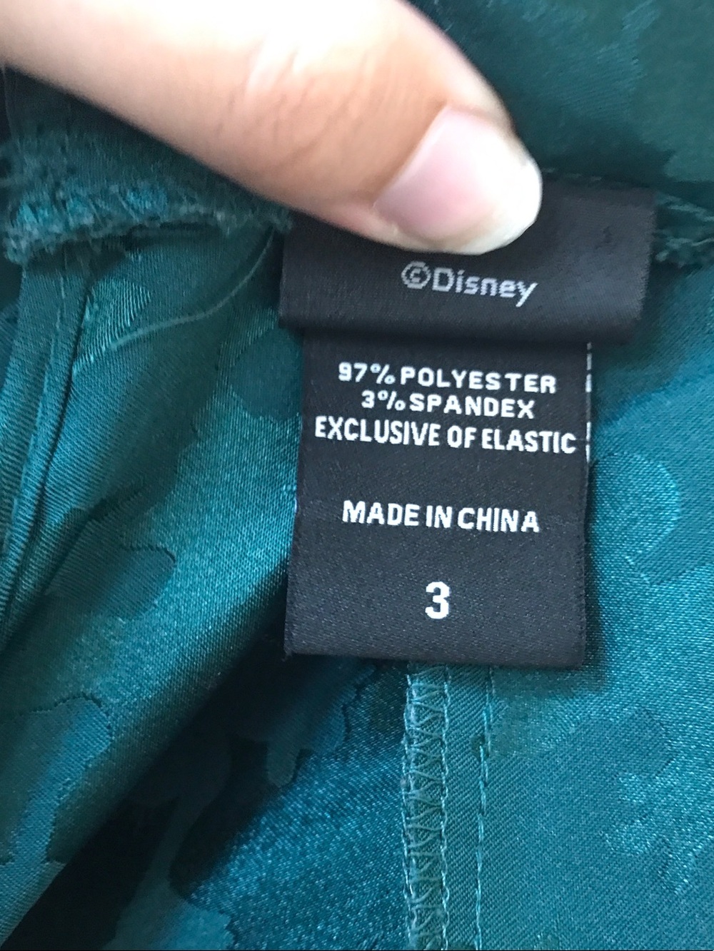torrid Teal Mickey Mouse Jacquard Long-Sleeve Blouse - Picture 3 of 5